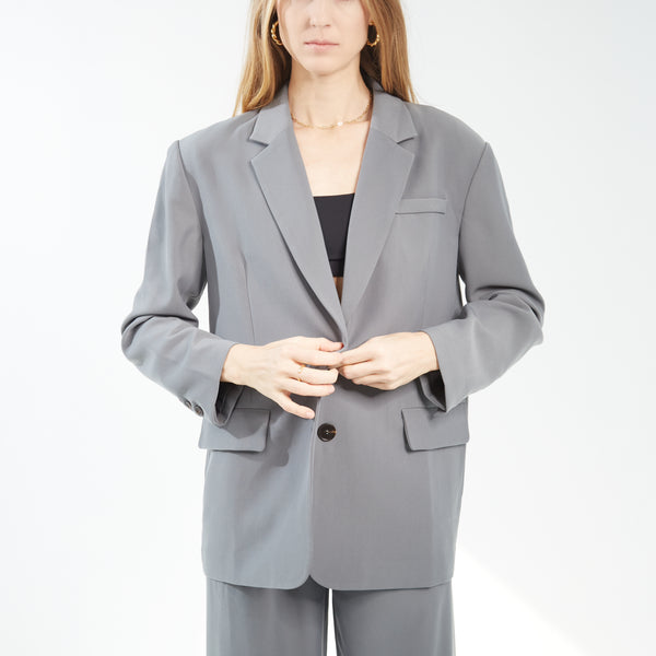 ボトムスその他 Heron Preston Gabardine Stretch Blazer Oversized Structure Blazer - Steel Grey – Moonynyc